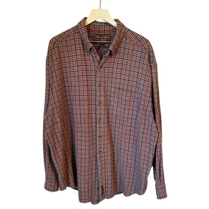 Camisa De Colección Abercrombie & Fitch Franela A Cuadros Abotonada Gran Tamaño Para Hombre XL Roja - Imagen 1 de 6
