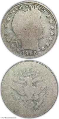 1896-S Barber Quarter PCGS AG3 CAC - Image 1 of 2