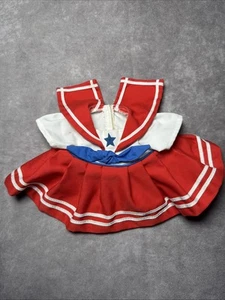Vintage Mattel My Child Doll Outfit Red & White Sailor Dress Original 1985 - Picture 1 of 3