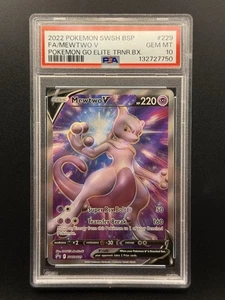 Mewtwo V SWSH229 SWSH: Sword & Shield Promo Cards Holo - PSA 10 Gem Mint - Picture 1 of 2