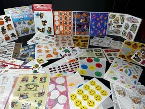 Vintage 1980s Stickers Puffy Character Precious Moments Halloween Hallmark 70s - Picture 1 of 22