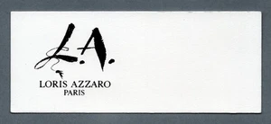 Carte publicitaire - advertising card-  L.A. de Loris Azzaro - Imagen 1 de 1