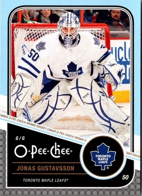 2011 O-Pee-Chee Jonas Gustavsson #426 Toronto Maple Leafs Hockey Card - Image 1 of 2