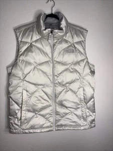 The North Face Aconcagua 550 Down Vest Womens Size XL White Goose Puffer - Picture 1 of 15