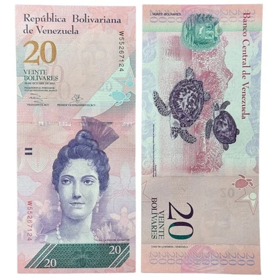 ¡Billete de 20 bolívares Venezuela P91(U)! 🇻🇪 ¡¡¡Envío gratis!!!! Foto 1 de 3