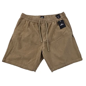 NEW O’Neill Corduroy Shorts Men's XL Brown 7" Inseam NWT Drawstring Elastic - Picture 1 of 9