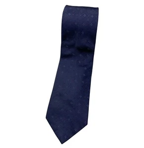 NEW ROBERTO CAVALLI Men's Silk Tie LUXURY Navy Geometric Monogram Logo W:3.7" - Picture 1 of 6