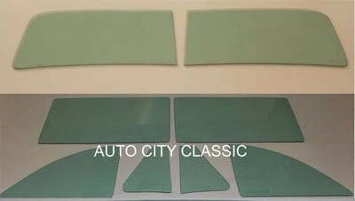 49 50 51 52 Chev Sport Coupe Parabrisas de Vidrio Juego de 2 Piezas Puerta de Ventilación Cuarto GT Foto 1 de 3