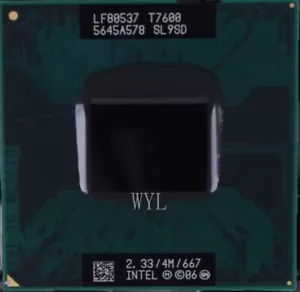 Intel Core 2 Duo T7600 CPU dual-core 2,33 GHz 4 MB 667 MHz socket M processore CPU - Foto 1 di 4