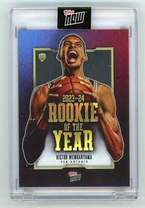2023-24 TOPPS NOW ~VICTOR WEMBANYAMA~ ROOKIE OF THE YEAR ROY (SAN ANTONIO SPURS) - Picture 1 of 2