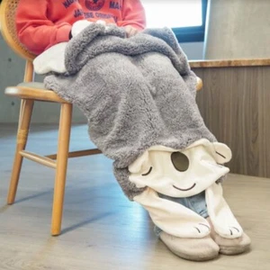 Hedgehog Blanket Office Nap Shawl Soft Bed Sofa Travel Cover Keep Warm in Winter - Picture 1 of 3