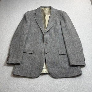 VTG Polo University Ralph Lauren Blazer Men 42 Gray Wool Academia Heritage USA - Picture 1 of 10