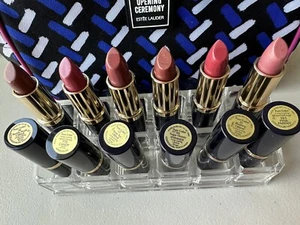 Lot x6 Assorted Estee Lauder Pure Color Lipstick 17 46 55 83 116 161 W Bonus Bag - Picture 1 of 2