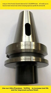 BT40 Ultra Precision 2 Morse taper adapter Balanced G2,5 20,000 RPM  - Picture 1 of 1