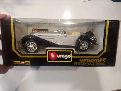 1936 梅赛德斯-奔驰 500K Roadster 1: 20 比例 - Bburago Diamonds cod 3020 - 全新 — 第 1/4 张图片