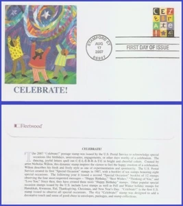 USA5 #4196 U/A FLEETWOOD FDC Celebrate! - Picture 1 of 1