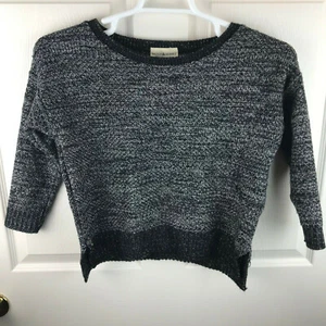 Women's Denim & Supply Ralph Lauren Black White Chunky Knit Sweater Size XS - Picture 1 of 4