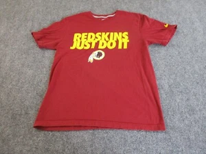 Washington Redskins Shirt Men's Medium Red Nike Short Sleeve Cotton NFL* - Picture 1 of 12