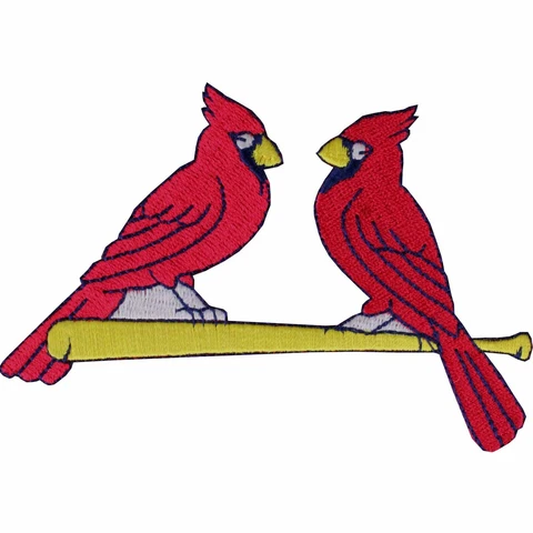 St. Louis Cardinals Team Red Birds On Bat Logo Sleeve Patch Jersey MLB Emblem Cover