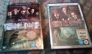 Pirates of the Caribbean DVDs - Dead Mans Chest & At World's End - 2 Disc - Picture 1 of 3