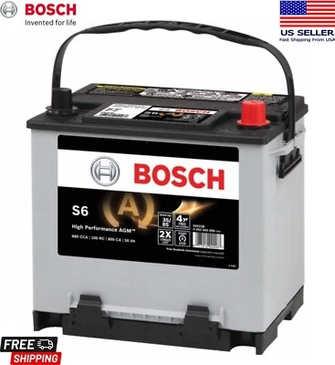 New Battery Bosch AGM Valve Regulated BCI Group 35 CCA 680 100 Reserve Capacity - Image 1 of 2