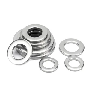 Rondelle plate métrique M6 M8 pour vis et boulons en acier inoxydable 304 (A2) - Photo 1/7