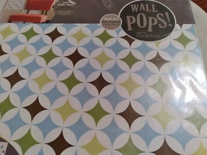 BREWSTER 4 13" WALL POPS! - WPB93860 WALL ART (4 BLOX GEO) - Picture 1 of 1