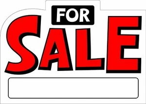 6 PK | 'FOR SALE' Signs | Plastic Yard Sale Signs 10 x 14" - Picture 1 of 1