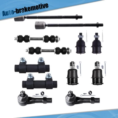 Kit de suspensión delantera marca extremo de barra de amarre 12 piezas para Dodge Dakota 1991-1996 2x2 tracción trasera Foto 1 de 4