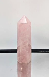 Prisma/torre grande de cristal de cuarzo rosa (#16) - Imagen 1 de 3