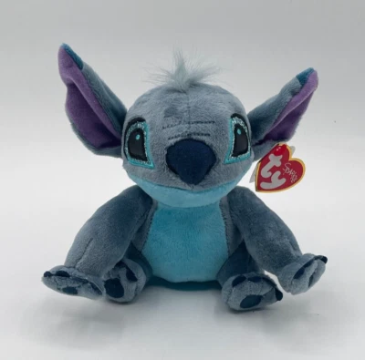 Ty Sparkle Beanie Baby Stitch Disney Lilo & Stitch Alien 6" Stuffed Animal New - Image 1 of 4