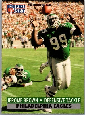 1991 NFL Pro Set - #614 Jerome Brown - Image 1 of 2