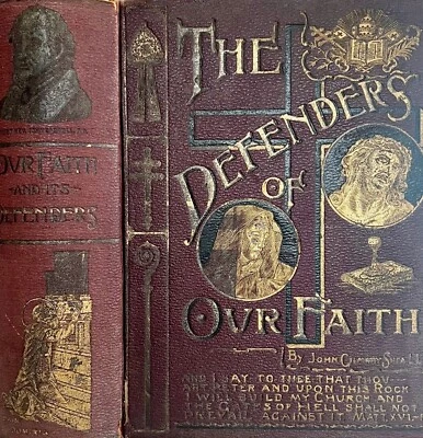 Defenders Of Our Faith Rare 1893 Religious Leaders Victorian HC Biography HBS - Image 1 of 4
