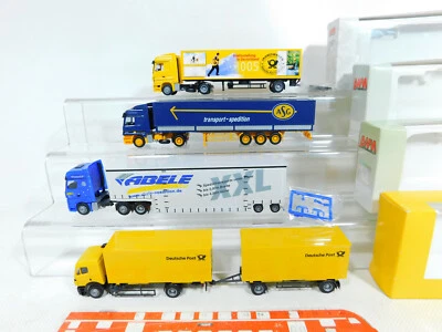 4X AWM H0 1:87 LKW MB: 6523.02 + 010558 + 75122 + Post, TOP + Box #BX356-1 - Immagine 1 di 3