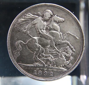 Great Britain, Crown 1892 silver coin 0.925,(e) - Picture 1 of 2