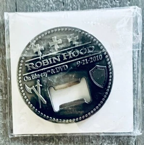 Apribottiglie promozionale Robin Hood film Russell Crowe 2010 nuovo - Foto 1 di 4