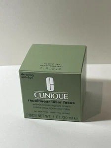 Clinique Repairwear Laser Focus Wrinkle Correct Eye Cream LargeSize 1oz/30ml NIB - Picture 1 of 3