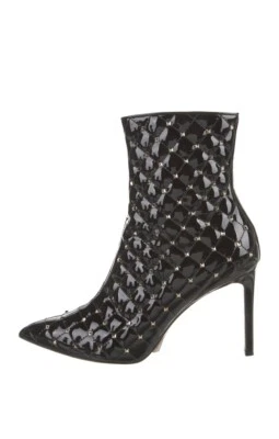 Botines Valentino charol Rockstud Accents negros talla 9 Foto 1 de 4