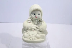 Dept. vintage "56 Snowbaby con muñeco de nieve y figura de muñeca 4,5""" - Imagen 1 de 11