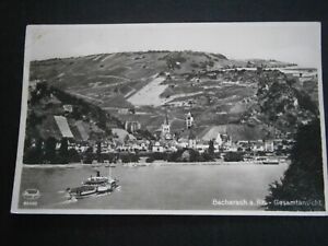 "Bacharach / Rhein - Gesamtansicht" Postkarte gelaufen nach Achim / Bremen 1938