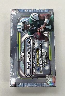 2013 Topps Strata Football Factory Sealed Hobby Box - 2 Autos Per Box! - Image 1 of 2