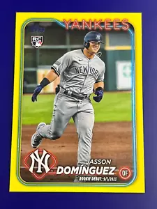 2024 Topps Update Yellow Jasson Dominguez ROOKIE DEBUT US175 Yankees 161A - Bild 1 von 2