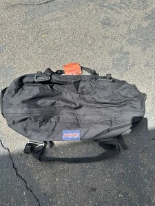 Vintage Jansport Large Soft Cordura Duffle Bag. Black - Picture 1 of 6