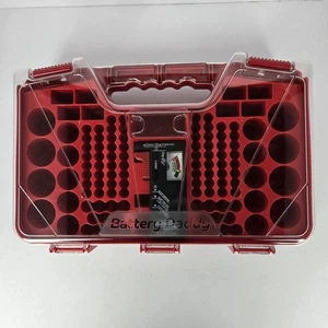 180 Battery Daddy Storage System Caddy Organizer with Case and Tester Seen On TV - Picture 1 of 10
