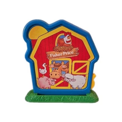 罕见 Fisher Price Barnyard Bingo 1994 年 Barn Token 来电者收藏品老式玩具 — 第 1/4 张图片