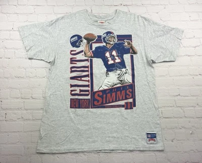 Camiseta De Colección Nuez moscada Phil Simms New York Giants Doble Cara Talla - Para Hombre XL Foto 1 de 4