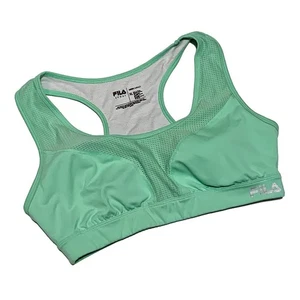 Fila High Impact, Green Pullover Unpadded Fully Lined Sports Bra, size XL - Picture 1 of 3