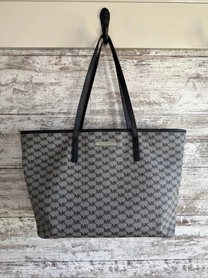 Michael Kors Jet Set Emry Top Zip Bag Tote jet set black silver Mk satchel - Image 1 of 4