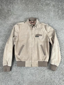 Vintage Members Only Jacket Mens 38 Suede Leather Bomber Retro Made Korea 80s - Picture 1 of 13