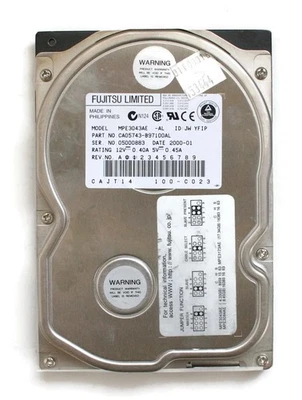 Hdd, 4.3gb, fujitsu mpe3043ae p/n: ca05743-b97100al - Image 1 of 3